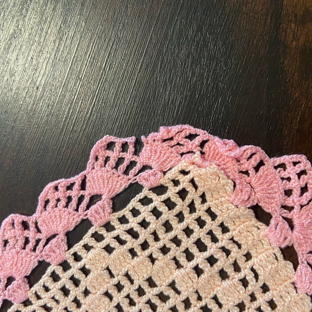 Vintage Crocheted Table Scarf